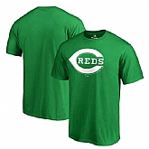 Men's Cincinnati Reds Fanatics Branded Green Big & Tall St. Patrick's Day White Logo T-Shirt,baseball caps,new era cap wholesale,wholesale hats